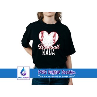 Baseball Nana (DTF PNG Graphic)