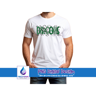 Dragons Graffiti (DTF PNG Graphic)