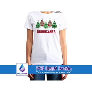 Hurricanes Christmas Trees (DTF PNG Graphic)