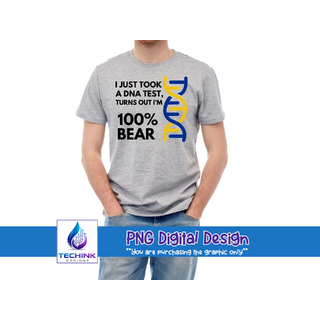 DNA Test - Bear (DTF PNG Graphic)