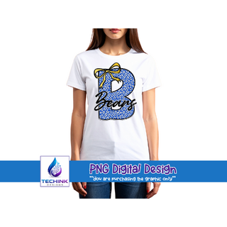 Leopard Print B Bears (DTF PNG Graphic)