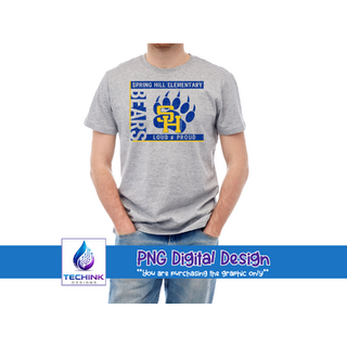 Spring Hill Elementary - Loud and Proud (DTF PNG Graphic)
