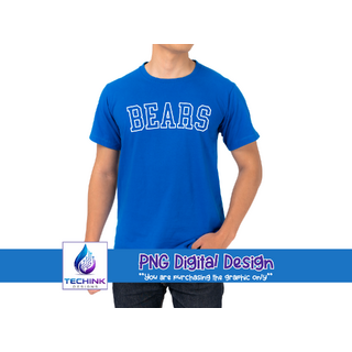 Bears Outline Text (DTF PNG Graphic)