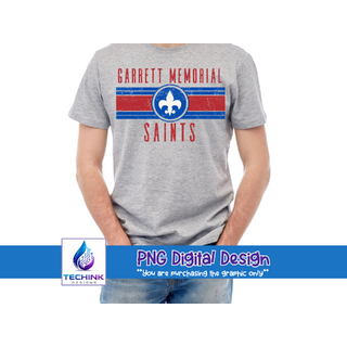 Garrett Memorial Circle Stripes (DTF PNG Graphic)